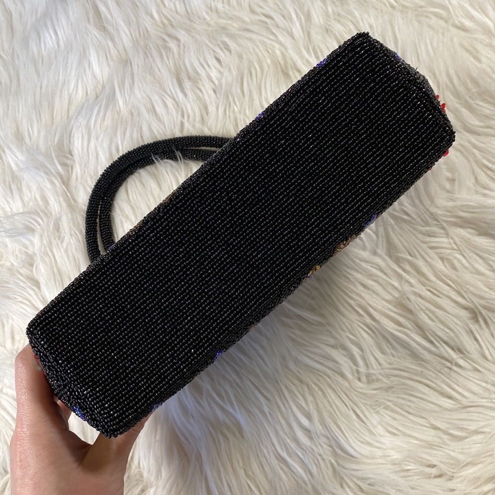 [ Vintage ] Floral Beaded Purse - Picture 12 of 15